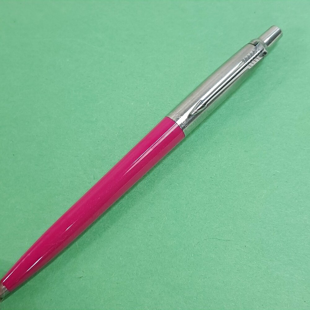 Parker Jotter Pen Pink magenta fuschia Ballpoint magenta arrow‎ Made UK  Vintage